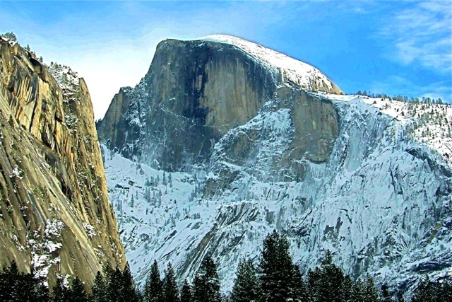 Half Dome In Winter